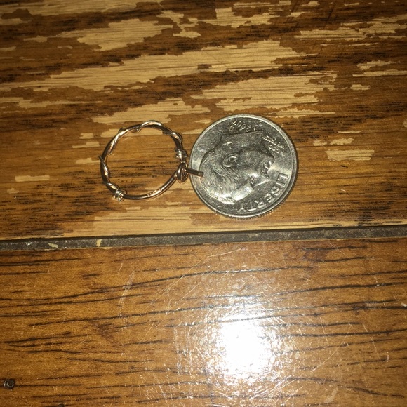 $732 14k Rose Gold 10mm Hoop Earrings - Picture 5 of 10